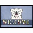 thumbnail image 1 of White English Bulldog Welcome Door Mat, 1 of 4