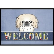 Carolines Treasures Pekingese Welcome Door Mat Indoor Rug or Outdoor Welcome Mat 24x36 Doormat 36L x 24W multicolor