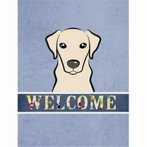 Caroline's Treasures BB1408GF Yellow Labrador Welcome Flag Garden Size , Small, multicolor