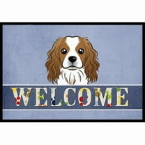 Caroline's Treasures BB1410JMAT Cavalier Spaniel Welcome Door Mat, Indoor Rug or Outdoor Welcome Mat 24x36 Doormat ,