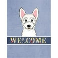 thumbnail image 1 of Caroline's Treasures BB1412GF Westie Welcome Flag Garden Size , Small, multicolor, 1 of 3