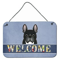 Carolines Treasures BB1413DS812 French Bulldog Welcome Wall and Door Hanging Prints