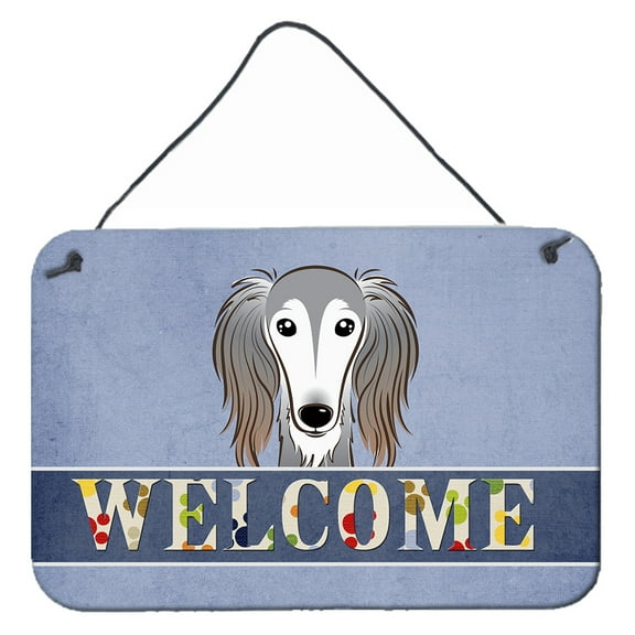 Carolines Treasures BB1415DS812 Saluki Welcome Wall and Door Hanging Prints