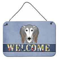 Carolines Treasures BB1415DS812 Saluki Welcome Wall and Door Hanging Prints