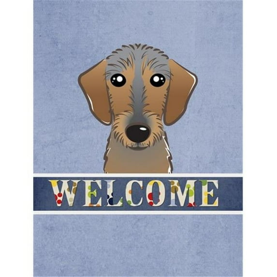 Caroline's Treasures BB1419GF Wirehaired Dachshund Welcome Flag Garden Size , Small, multicolor