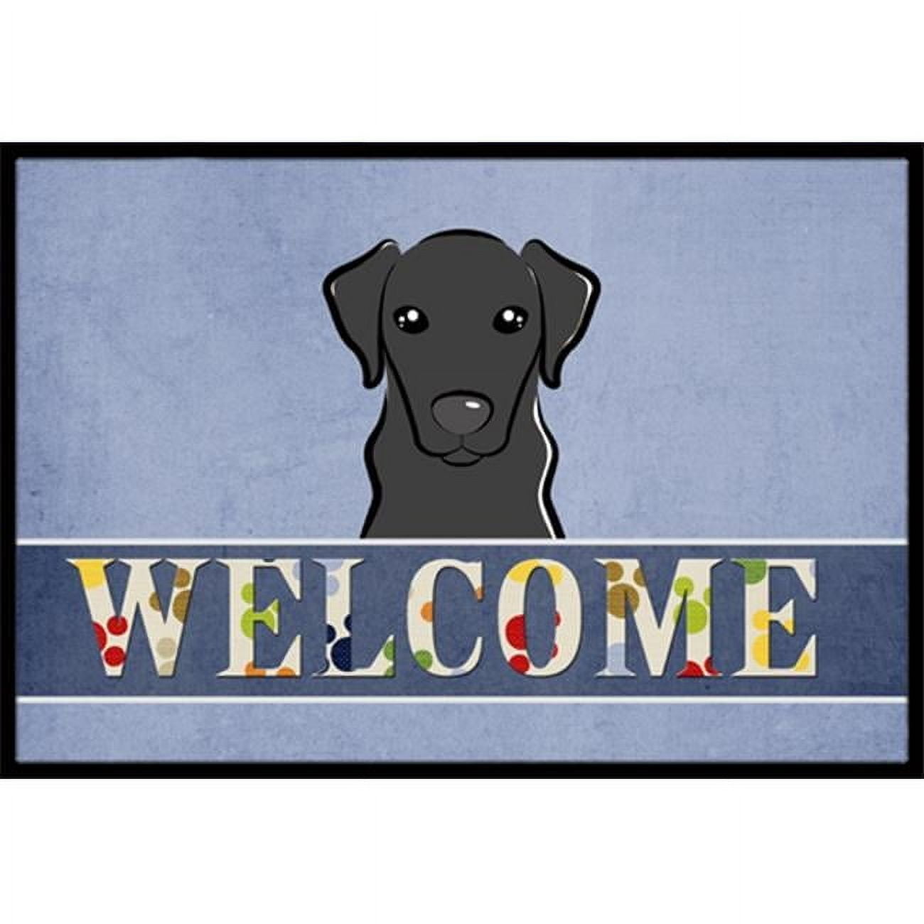 Carolines Treasures BB1421JMAT Black Labrador Welcome Indoor & Outdoor Mat- 24 x 36 in.