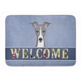 thumbnail image 1 of Carolines Treasures BB1422RUG Italian Greyhound Welcome Machine Washable Memory Foam Mat Blue 19 X 27" multicolor, 1 of 4