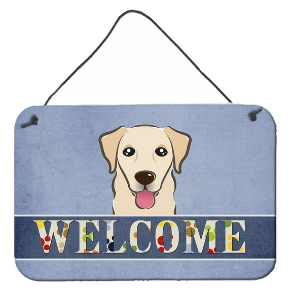 Carolines Treasures BB1438DS812 Golden Retriever Welcome Wall and Door Hanging Prints