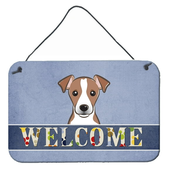 Carolines Treasures BB1446DS812 Jack Russell Terrier Welcome Wall and Door Hanging Prints