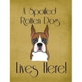 thumbnail image 1 of Caroline's Treasures BB1471GF Boxer Spoiled Dog Lives Here Flag Garden Size , Small, multicolor, 1 of 3