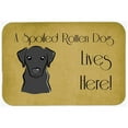 thumbnail image 1 of Carolines Treasures BB1483CMT Black Labrador Spoiled Dog Lives Here Kitchen & Bath Mat, 20 x 30, 1 of 2