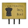 thumbnail image 1 of Carolines Treasures BB1483TH68 Black Labrador Spoiled Dog Lives Here Leash & Key Holder, 1 of 4