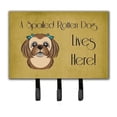 thumbnail image 1 of Carolines Treasures BB1497TH68 Chocolate Brown Shih Tzu Spoiled Dog Lives Here Leash & Key Holder, 1 of 4
