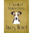 thumbnail image 1 of Caroline's Treasures BB1509GF Jack Russell Terrier Spoiled Dog Lives Here Flag Garden Size , Small, multicolor, 1 of 2
