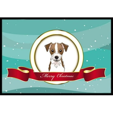 Carolines Treasures BB1512JMAT Jack Russell Terrier Merry Christmas Indoor & Outdoor Mat- 24 x 36 in.