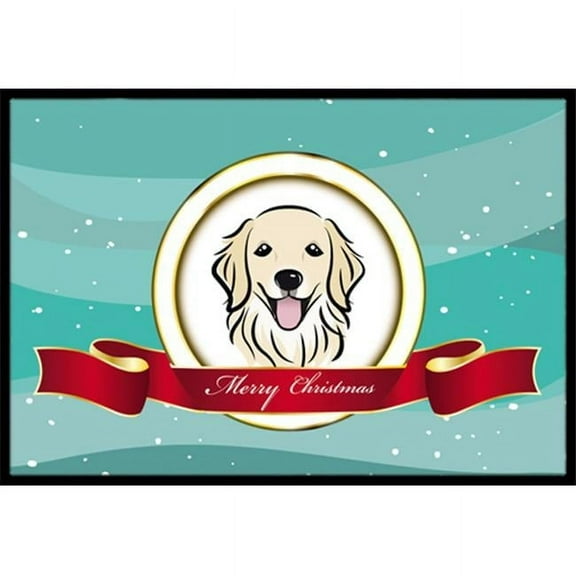Carolines Treasures BB1515JMAT Golden Retriever Merry Christmas Indoor & Outdoor Mat- 24 x 36 in.