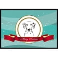 thumbnail image 1 of Caroline's Treasures BB1520MAT Dalmatian Merry Christmas Door Mat, Indoor Rug or Outdoor Welcome Mat 18x27 Doormat ,, 1 of 4