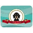 thumbnail image 1 of Carolines Treasures BB1525CMT Smooth Black And Tan Dachshund Merry Christmas Kitchen & Bath Mat, 20 x 30, 1 of 2