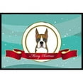 thumbnail image 1 of Caroline's Treasures BB1533MAT Boxer Merry Christmas Door Mat, Indoor Rug or Outdoor Welcome Mat 18x27 Doormat , 27"L x, 1 of 4