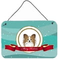 thumbnail image 1 of Carolines Treasures BB1558DS812 Papillon Merry Christmas Wall and Door Hanging Prints, 1 of 7