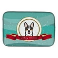 thumbnail image 1 of Carolines Treasures BB1565DDM Tricolor Corgi Merry Christmas Dish Drying Mat 14 x 21" multicolor, 1 of 7