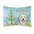 thumbnail image 1 of Carolines Treasures BB1577PW1216 Christmas Tree and Golden Retriever Canvas Fabric Decorative Pillow, 12H x16W,, 1 of 3