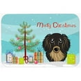 thumbnail image 1 of Carolines Treasures BB1585CMT Christmas Tree & Longhair Black & Tan Dachshund Kitchen or Bath Mat, 20 x 30, 1 of 2