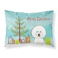 thumbnail image 1 of Carolines Treasures BB1589PILLOWCASE Christmas Tree and Bichon Frise Fabric Standard Pillowcase Standard multicolor, 1 of 2