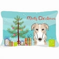 thumbnail image 1 of Carolines Treasures BB1600PW1216 Christmas Tree & Borzoi Fabric Decorative Pillow, 1 of 3