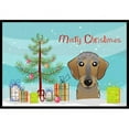 thumbnail image 1 of Caroline's Treasures BB1605MAT Christmas Tree and Wirehaired Dachshund Door Mat, Indoor Rug or Outdoor Welcome Mat 18x27, 1 of 4