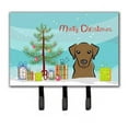 thumbnail image 1 of Carolines Treasures BB1606TH68 Christmas Tree & Chocolate Labrador Leash or Key Holder, 1 of 4