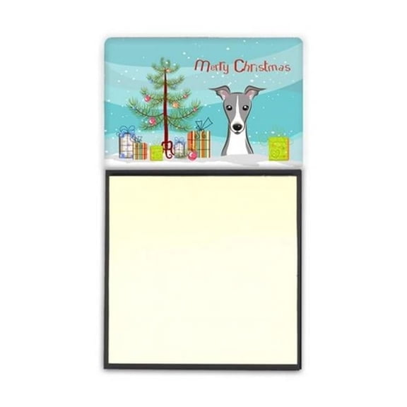 Carolines Treasures BB1608SN Christmas Tree & Italian Greyhound Sticky Note Holder