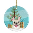 thumbnail image 1 of Carolines Treasures BB1610CO1 Christmas Tree and French Bulldog Ceramic Ornament 3 in multicolor, 1 of 3