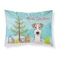 thumbnail image 1 of Carolines Treasures BB1619PILLOWCASE Christmas Tree and Wire Haired Fox Terrier Fabric Standard Pillowcase Standard, 1 of 2