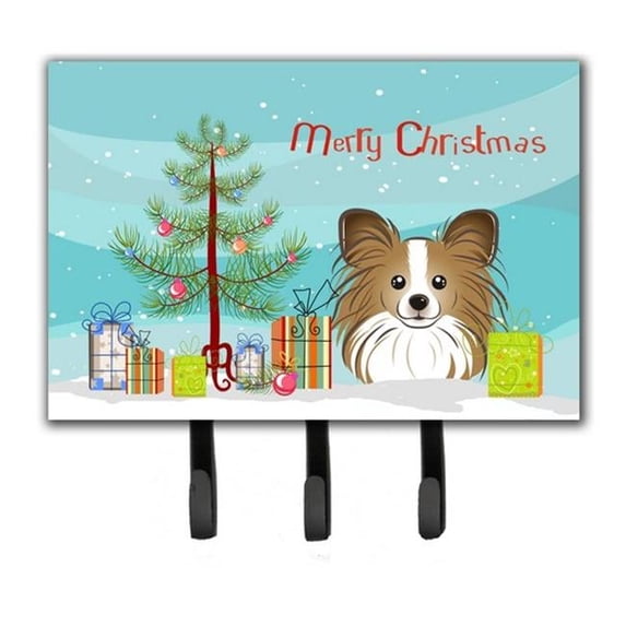 Carolines Treasures BB1620TH68 Christmas Tree & Papillon Leash or Key Holder