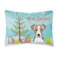 thumbnail image 1 of Carolines Treasures BB1632PW1216 Christmas Tree and Jack Russell Terrier Canvas Fabric Decorative Pillow, 12H x16W,, 1 of 3
