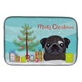 thumbnail image 1 of Christmas Tree and Black Pug Dish Drying Mat, 1 of 7