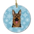 thumbnail image 1 of Carolines Treasures BB1645CO1 Snowflake German Shepherd Ceramic Ornament 3 in multicolor, 1 of 3