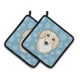 thumbnail image 1 of Carolines Treasures BB1646PTHD Snowflake Longhair Creme Dachshund Pair of Pot Holders , 7.5HX7.5W, multicolor, 1 of 3