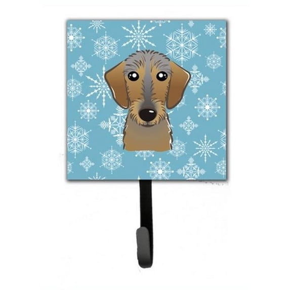 Carolines Treasures BB1667SH4 Snowflake Wirehaired Dachshund Leash & Key Holder