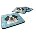 thumbnail image 1 of Carolines Treasures BB1680FC Snowflake Saint Bernard Foam Coaster Set of 4 3 1/2 x 3 1/2 multicolor, 1 of 3