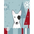 thumbnail image 1 of Winter Holiday Bull Terrier Garden Flag, 1 of 3