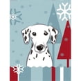 thumbnail image 1 of Caroline's Treasures BB1706GF Winter Holiday Dalmatian Flag Garden Size , Small, multicolor, 1 of 3