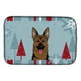 thumbnail image 1 of Winter Holiday German Shepherd Dish Drying Mat, 1 of 7
