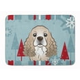 thumbnail image 1 of Carolines Treasures BB1712RUG Winter Holiday Cocker Spaniel Machine Washable Memory Foam Mat 19 X 27" multicolor, 1 of 4