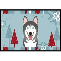 Carolines Treasures BB1714JMAT Winter Holiday Alaskan Malamute Indoor & Outdoor Mat- 24 x 36 in.