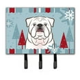thumbnail image 1 of Carolines Treasures BB1716TH68 Winter Holiday White English Bulldog Leash & Key Holder, 1 of 4