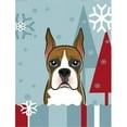 thumbnail image 1 of Carolines Treasures BB1719CHF Winter Holiday Boxer Flag Canvas House Size, 1 of 4
