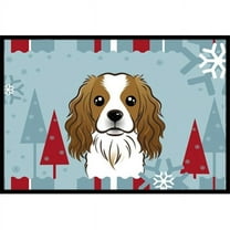 Carolines Treasures BB1720JMAT Winter Holiday Cavalier Spaniel Indoor & Outdoor Mat- 24 x 36 in.