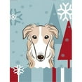 thumbnail image 1 of Caroline's Treasures BB1724GF Winter Holiday Borzoi Flag Garden Size , Small, multicolor, 1 of 2